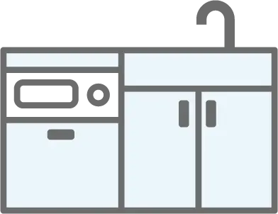 システムキッチンのイラスト