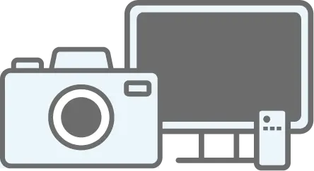 ビデオ・カメラ・AV機器のイラスト